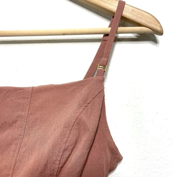 Free People Back On Track Cropped Cami Tank Top Strawberry Roan XS O262 - Picture 5 of 9